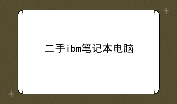 二手ibm笔记本电脑