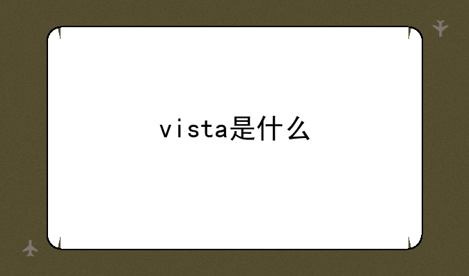vista是什么
