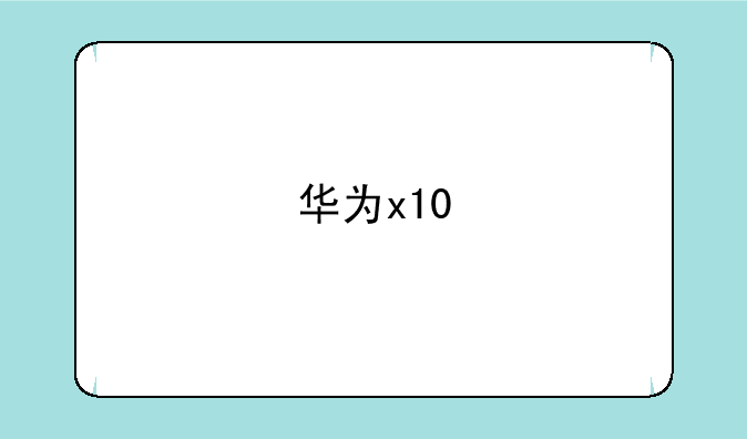 华为x10