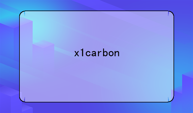 x1carbon